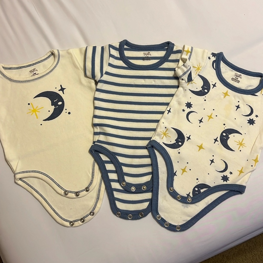 Touched by Nature 100% Oragnic Cotton 3-pack Onesies